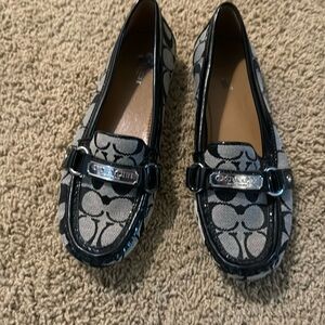 Coach Black and Gray Loafers